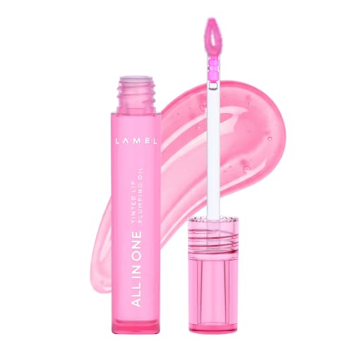 Lamel Candy Pink Tinted Lip Oil – All-in-One Moisturizing Glow