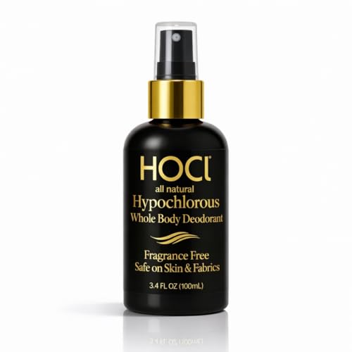 Think Smarter Hypochlorous Acid Whole Body Deodorant Spray 3.4 fl oz - Gentle, Odor-Neutralizing, Sensitive Skin Safe