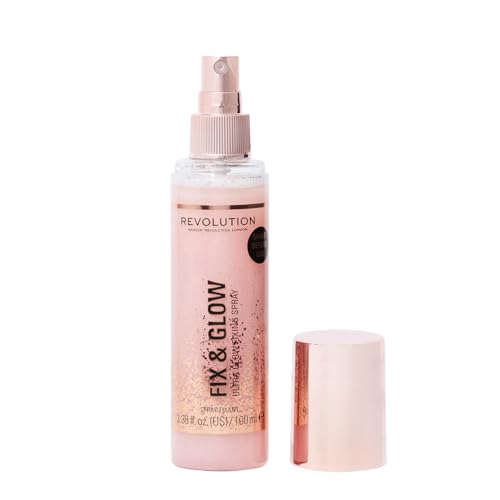 Makeup Revolution Fix & Glow Illuminating Spray - 3.38 Fl Oz
