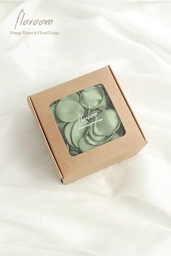 300 Sage Green Faux Silk Rose Petals for Weddings & Events