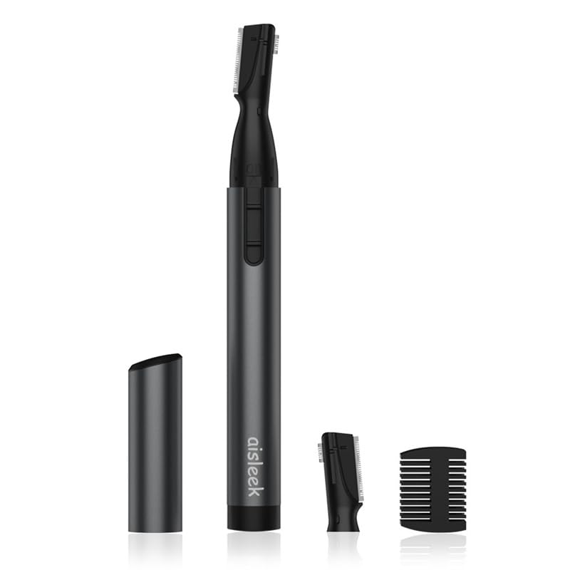 Aisleek Precision Eyebrow & Facial Hair Trimmer for Men, Battery Powered