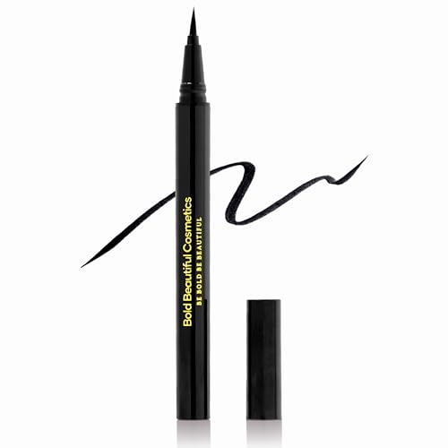 Waterproof Liquid Eyeliner Pen with Precise Brush Tip - Black, 1 Count