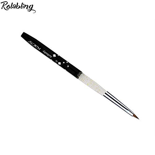 Rolabling Kolinsky Nail Art Brush Size 2 – Painting Pen for Acrylic & UV Gel