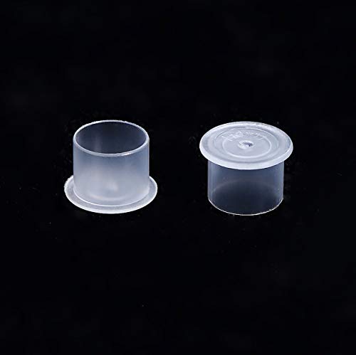 DOWEI 1000M Medium Disposable Tattoo Ink Caps - White Plastic Pigment Cups