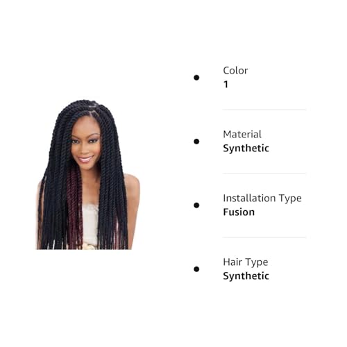 Freetress Equal 16" Synthetic Hair Braids - Cuban Twist Style
