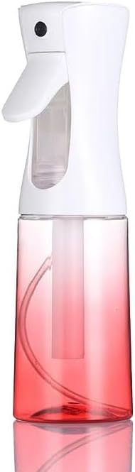 Ultra Fine Mist Spray Bottle - 200ml Continuous Sprayer for Hair Care | Travel Size Black Plastic Container