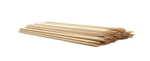 GET 8" Heavy-Duty Bamboo Skewers - Pack of 100 for Grilling