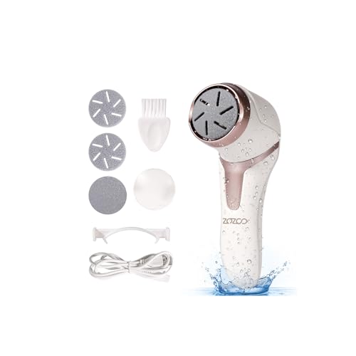 Rechargeable Waterproof Electric Foot Callus Remover with Vacuum & 3 Rollers