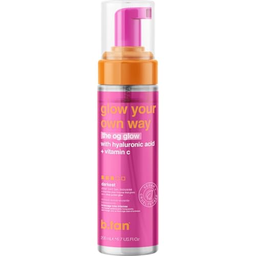 B.TAN Clear Self Tanner Foam - Rinse-Free Sunless Tanning Mousse, 6.7 Fl oz