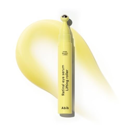 Abib Retinal Eye Serum with Lifting Roller – Anti-Aging Under Eye Treatment, Dark Circles & Puffiness, Travel Size 15ml