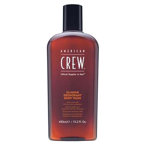 American Crew Men's Deodorizing Body Wash, 24-Hour Protection, 15.2 fl oz