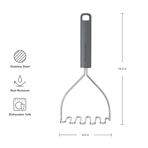 KitchenAid Stainless Steel Wire Masher with Ergonomic Handle