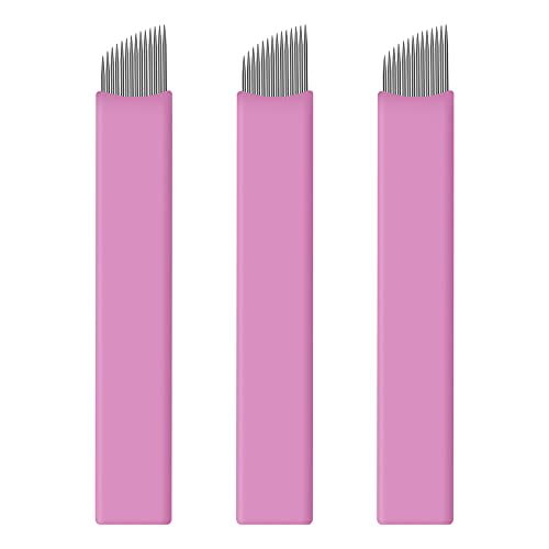 50pcs #14 Nano Microblading Needles - 0.18mm Sterile Eyebrow Blades