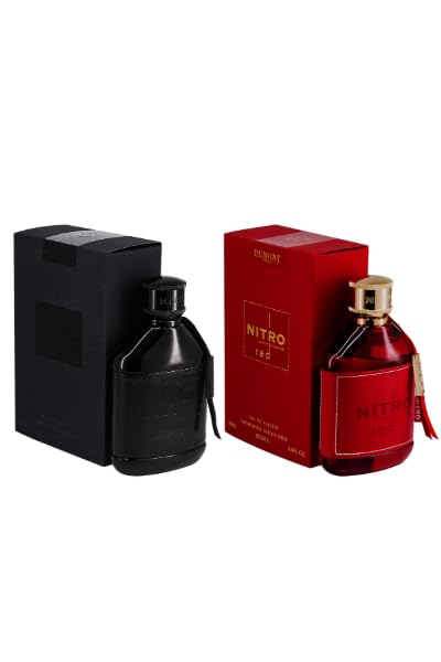 Dumont Nitro Intense & Nitro Red Eau de Parfum Set - 3.45 fl oz Each | 2-Piece Fragrance Combo