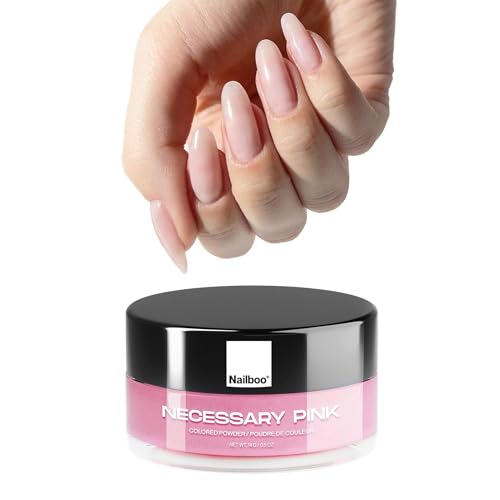 Nailboo Dip Powder for Nails - Necessary Pink Sheer Pink, 0.5 oz, No UV Needed