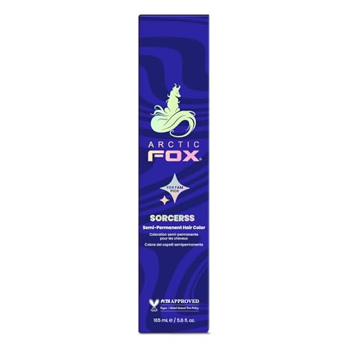 Arctic Fox Semi-Permanent Hair Dye - Sorceress Midnight Blue, 5.6 oz