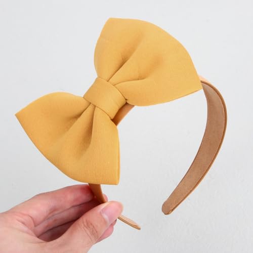 10 Pack Satin Bow Headbands for Women - Stylish Hair Accessories