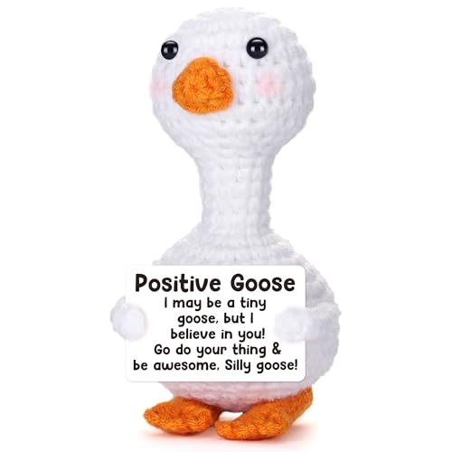 Positive Crochet Goose Gift - Encouragement & Friendship Token