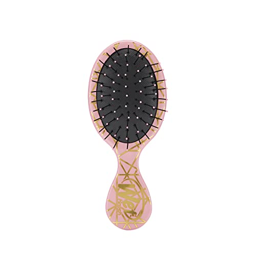 Wet Brush Mini Detangler Hair Brush - Peach Geo, Travel Size