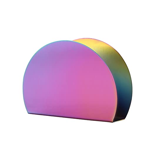 Rainbow Stainless Steel Napkin Holder - Stylish Tabletop Accessory
