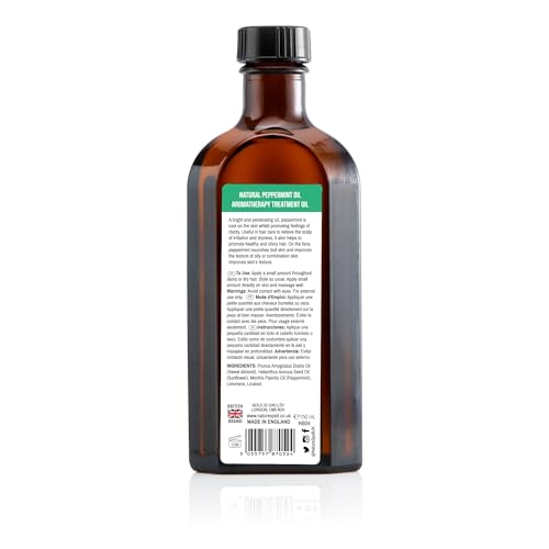 Nature Spell Peppermint Oil for Hair Growth - Pre-Diluted Scalp Oil, 5.07oz