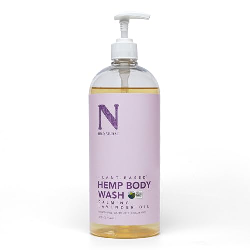 Dr. Natural Hemp Body Wash, Calming Lavender, Moisturizing for Sensitive Skin