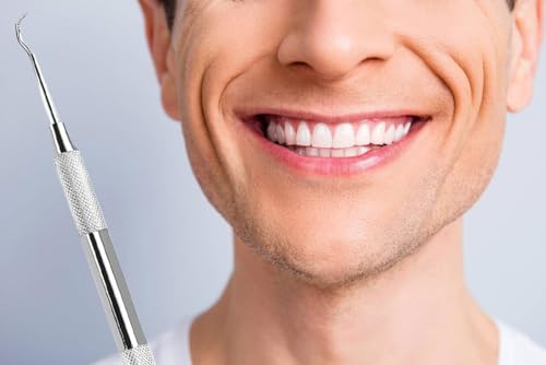 Dental Scaler & Tartar Remover Kit - Stainless Steel Teeth Cleaning Tools for Professionals & Home Use