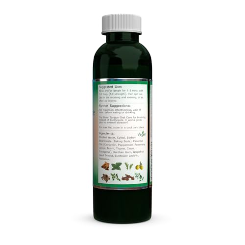Silver Tongue Natural Colloidal Silver Mouthwash - 4 oz