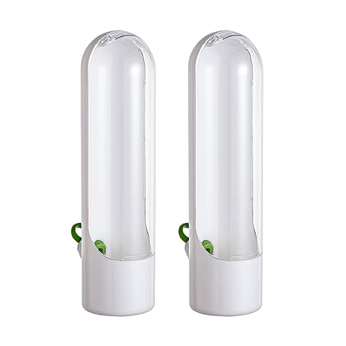 Herb Saver for Refrigerator - 2 Pack Upright Herb Keeper with Water Base