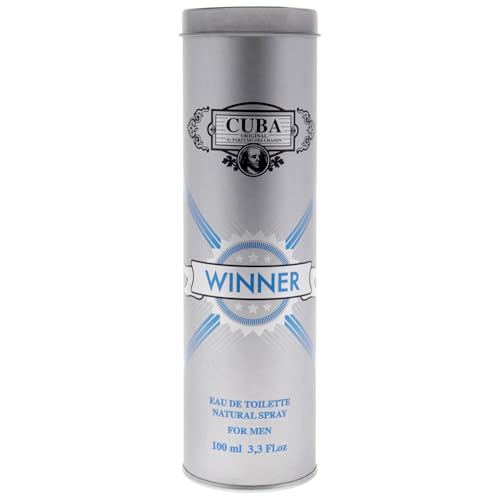 Cuba Winner Eau de Toilette Spray for Men, Multicolor, 3.3 oz