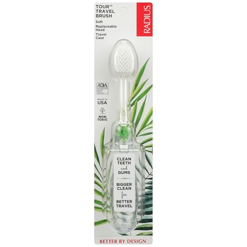 RADIUS Tour Travel Toothbrush - Soft Bristles, 1 Count