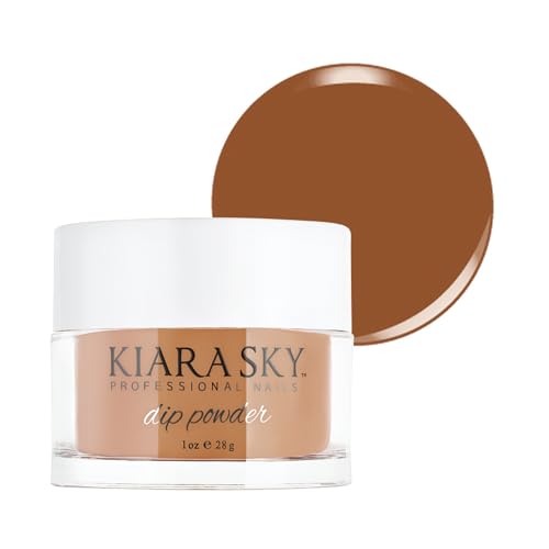 Kiara Sky Dip Powder - Treasure The Night (1 oz) Nut Brown Nail Color
