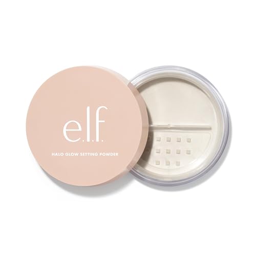 e.l.f. Halo Glow Soft Focus Setting Powder, Silky & Creates Soft Glow Without Shine, Smooths Pores & Lines, Vegan & Cruelty-Free, Light