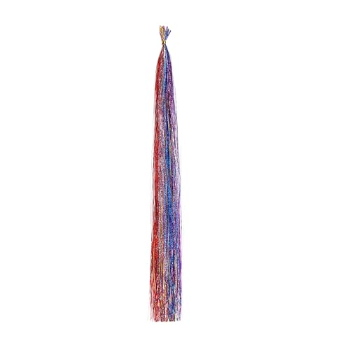 Lyric Selection Mixed Color 20in Hair Tinsel I Tip Extensions Kit with Beads & Accessories