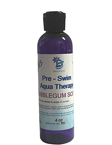 Diva Stuff Kids Pre-Swim Lotion - Chlorine Neutralizing Moisturizer, 4 oz, Bubblegum Scent
