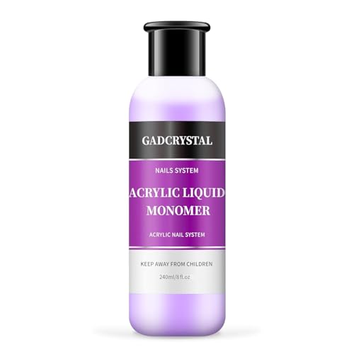 Gadcrystal Acrylic Liquid Monomer 240ml for Nail Extensions