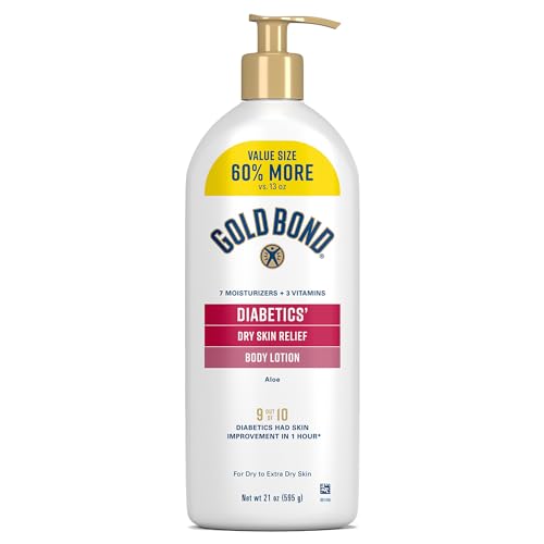 Gold Bond Diabetic Body Lotion - 21 Oz Hydrating Relief for Dry Skin