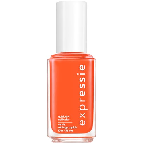essie Expressie Quick Dry Nail Polish - Catch A Vibe, Vegan Orange
