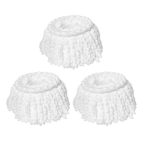 3-Pack RinseWise Microfiber Mop Head Refills for Easy Cleaning