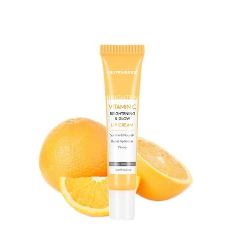 Neutriherbs Vitamin C Lip Cream for Dry Chapped Lips 0.52oz - Nourishing & Brightening