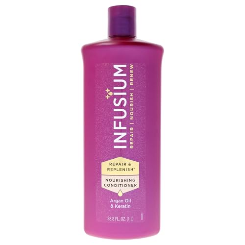 Infusium Repair & Replenish Conditioner - 33.8 oz Hair Care with Keratin & Argan Oil