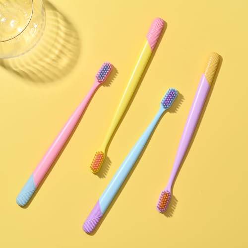 VIWIK 10-Pack Extra Soft Toothbrushes for Sensitive Teeth