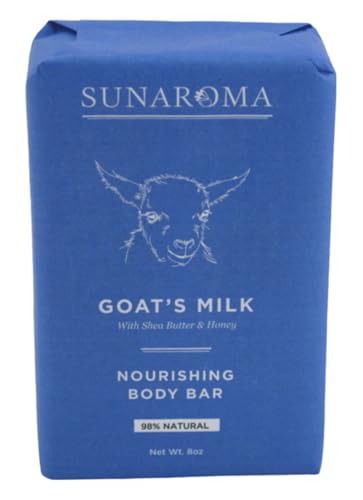 Sunaroma Goat's Milk Bar Soap - Conditioning, 8oz (Pack of 3)