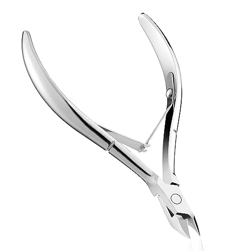 GAOY Professional Stainless Steel Cuticle Nippers - Ergonomic Nail Clippers