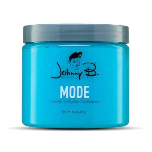 JOHNNY B. Mode Professional Hair Styling Gel, Long Lasting, Alcohol-free, No-flake formula