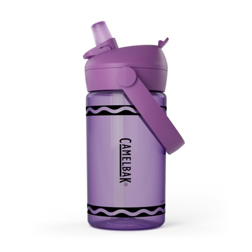 CamelBak Crayola Kids Water Bottle 14oz - Spill Resistant Flip Straw
