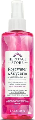 Heritage Store Rosewater & Glycerin Facial Mist - 8 fl oz Hydrating Spray
