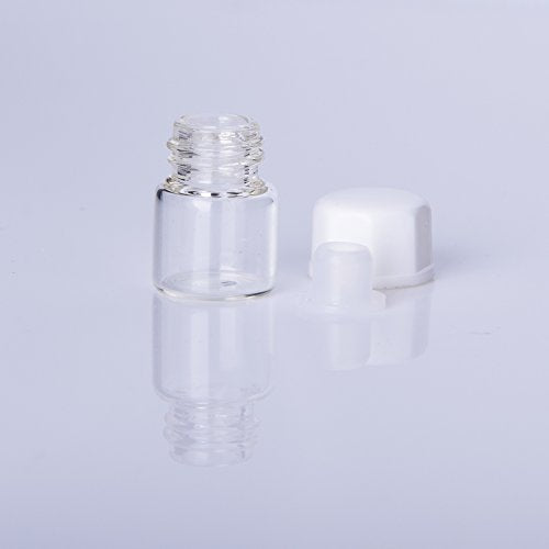 Clear 100pcs 1ml Small Glass Essential Oil Sample Bottles