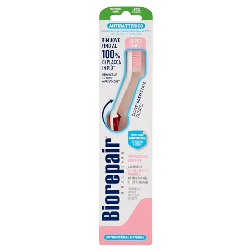 Biorepair Curve Pro Toothbrush - Very Soft Bristles with Protective Cap