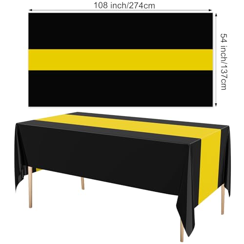 Oudain 3-Pack Waterproof Disposable Tablecloths, 54" x 108"